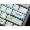 Enter hliníková zliatina artisan keycap, klávesová krytka biela/oranžová