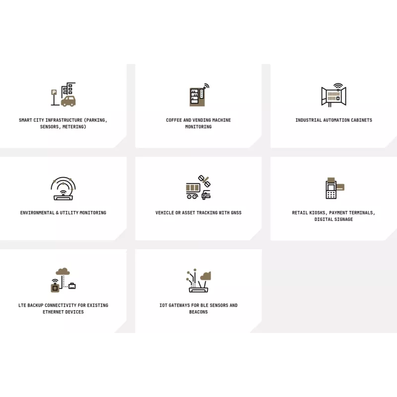 Net Router IoT brána LTE4/KNOT EC25-EU&KNE Mikrotik
