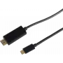 Video káblový adaptér ShiverPeaks BS10-57045 3 m USB Type-C HDMI čierny