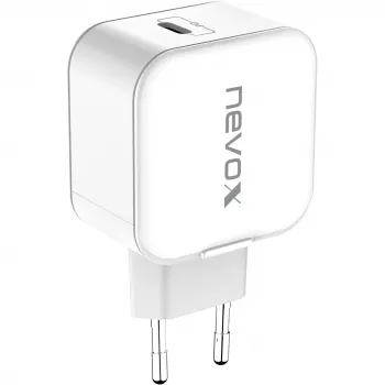 nevox 20W USB-C PD nabíjačka biela napájací zdroj