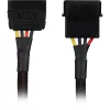 SATA napájací adaptérový kábel Sharkoon 15 cm — adaptér pre SATA napájacie konektory