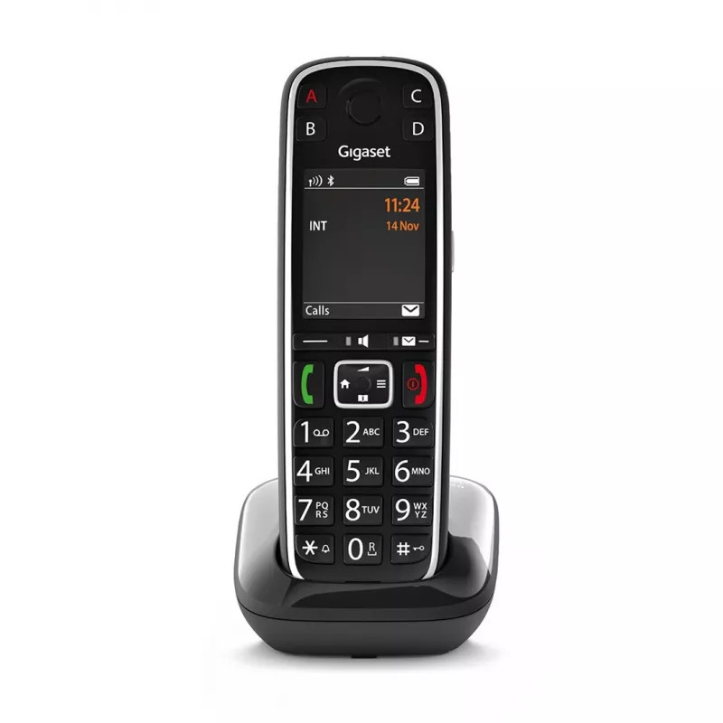 Gigaset E720 analógový/DECT telefón so zobrazením čísla čierny