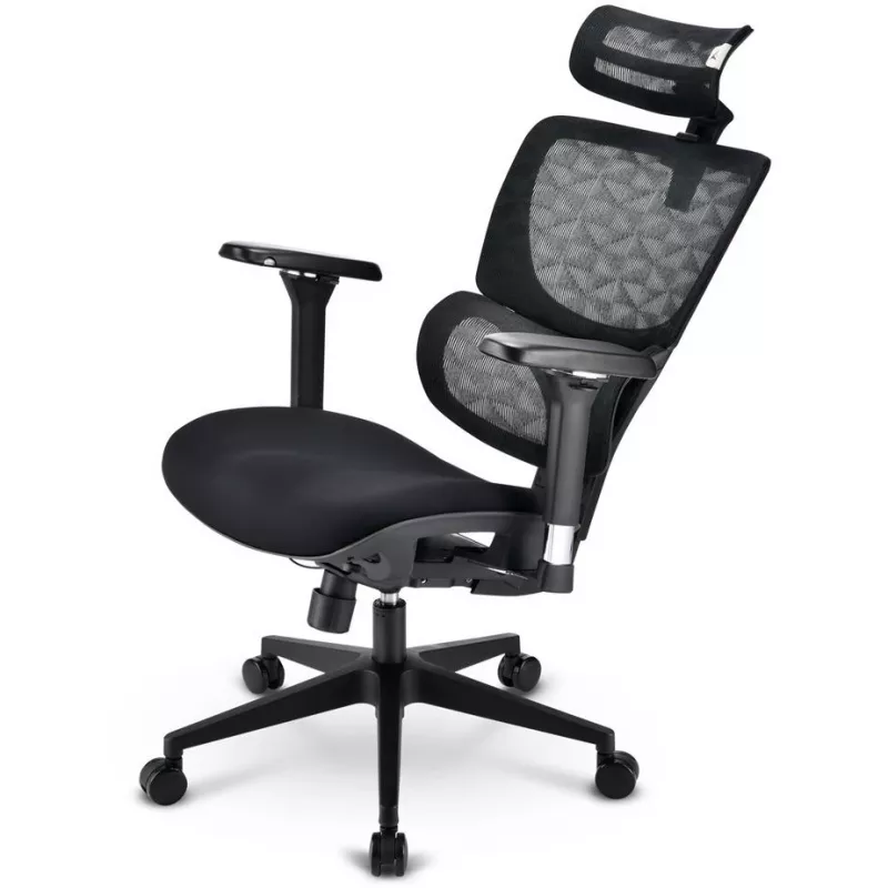 Kancelárska stolička Sharkoon OfficePal C40 — čierna, ergonomický dizajn, výškovo nastaviteľná