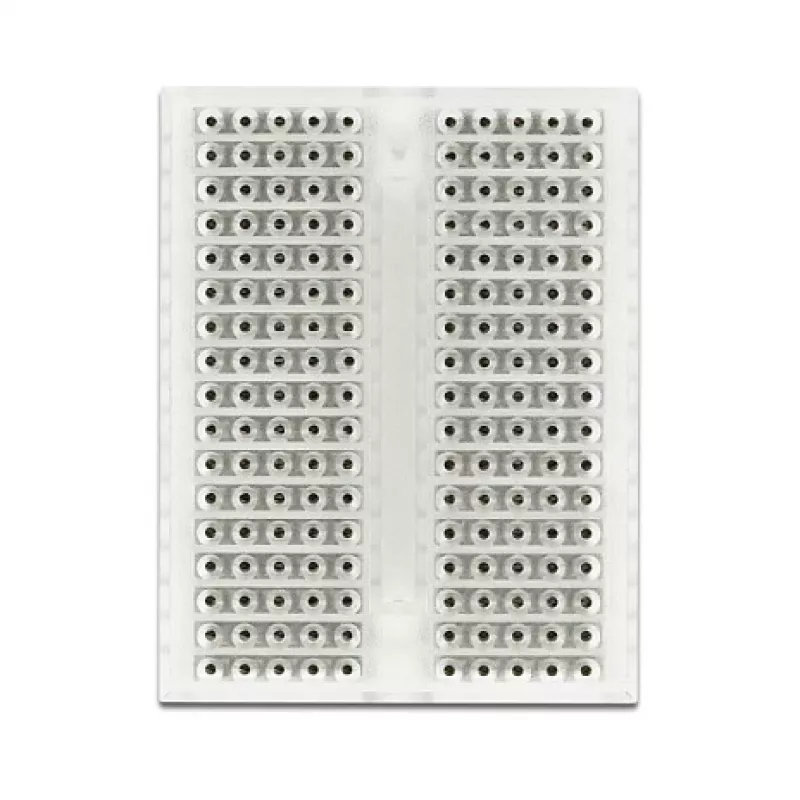 Nepájivé pole DELOCK 18323 — priehľadný plast, 36×46×10 mm