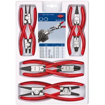 KNIPEX SADA KLIEŠTÍ NA POISTNÉ KRÚŽKY 8-dielna