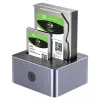 Dokovacia stanica Unitek 51642 pre 2,5 inch/3,5 inch SATA disky, USB-C 10 Gbit/s, 2 pozície, hliník