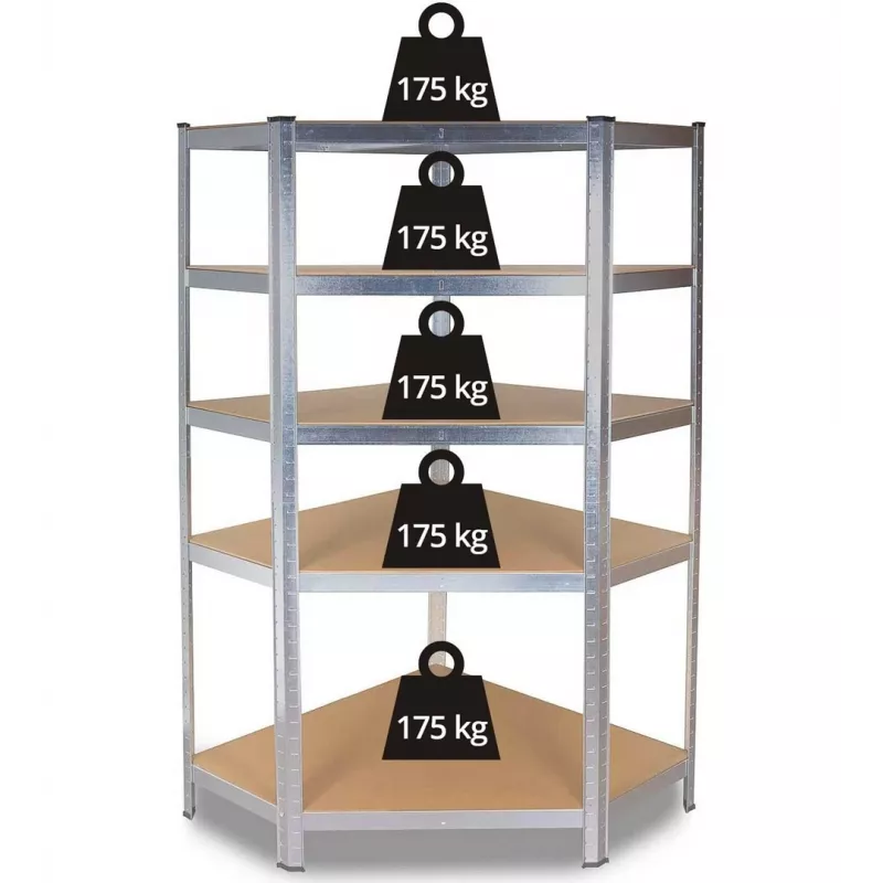 Kovový rohový regál G9040 40 cm