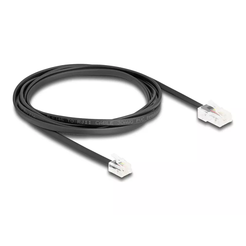 Telefónny kábel DeLOCK 88036 RJ45 na RJ11 2 m čierny