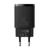 Indoor USB rýchlonabíjačka Baseus CCXJ-B01 – 2 porty (USB-C PD 20W + USB-A QC3.0 18W), 100–240 V, čierna