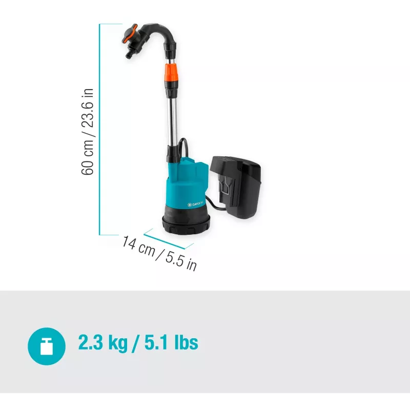 Gardena 14602-66 záhradné náradie 2000 l čierna