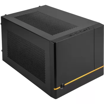 SilverStone SUGO SG14B - Tower - Mini-DTX - bez napájacieho zdroja (ATX / PS/2) - čierna - USB/Audio (SST-SG14B)