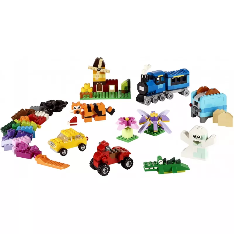 LEGO 10696 Classic Medium Creative Brick Box – jednoduché skladovanie, farebné kocky, stavebnica pre deti, chlapcov a dievčatá od 4 rokov
