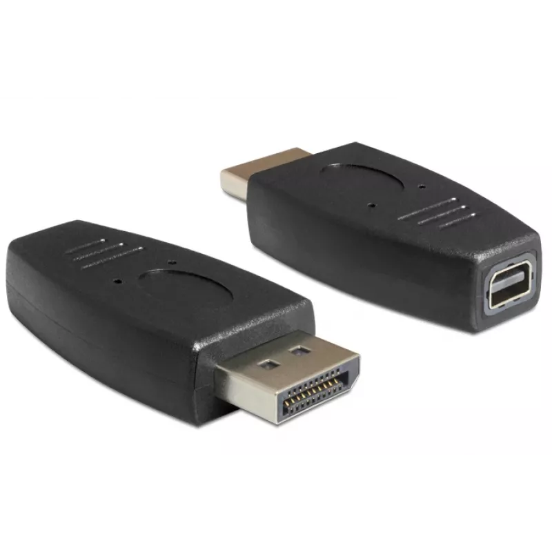 DeLOCK - DisplayPort adaptér - DisplayPort (M) na Mini DisplayPort (W) - čierny
