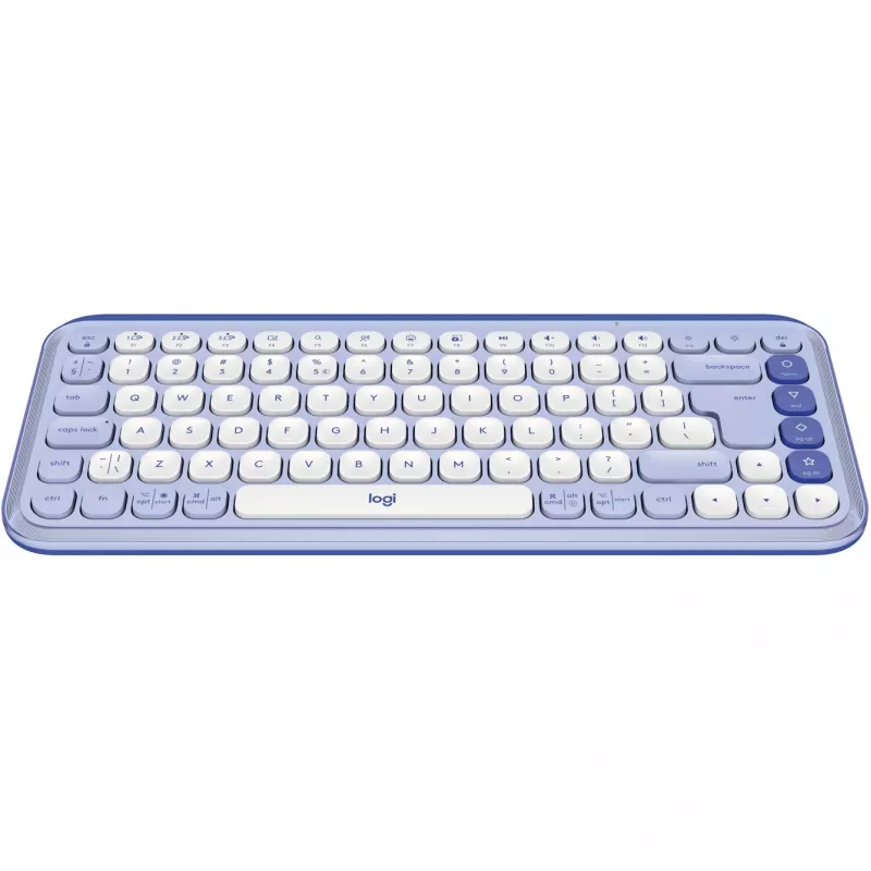 Logitech Klávesnica Logitech POP ICON KEYS OFF White Lilac US