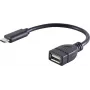 USB kábel S/CONN 13-20015 USB 2.0 0,12 m USB C USB A čierny