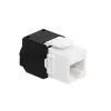 LogiLink NK4066 Keystone modul plochý čierny biely RJ-45