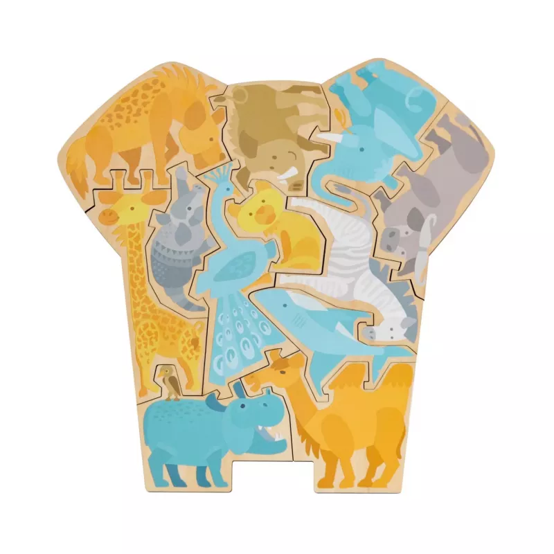 Puzzle 2 v 1 slon
