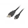 USB 2.0 kábel Mini AM-BM5P 1,8 m čierny