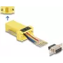 DeLOCK D-Sub 9-pin samica na RJ45 samica montážna súprava žltá VGA RJ-45