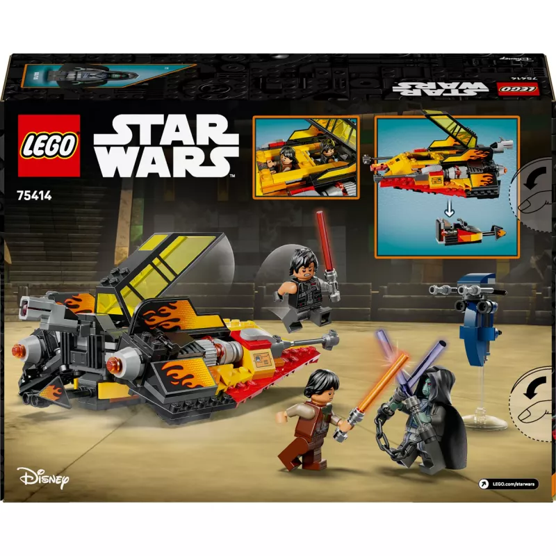 LEGO Star Wars Flame Speeder 75414 snežná sada – 349 dielov, 3 minifigúrky, vek 7+