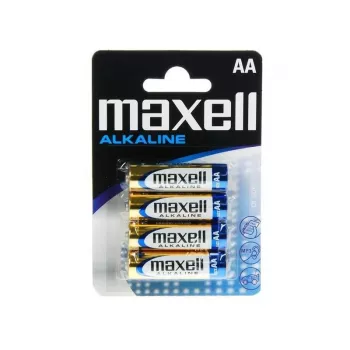 Batérie Maxell alkalické AA LR6, 1,5 V, 15A-BL4, 4 ks