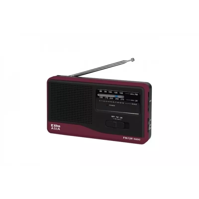 Prenosné rádio Eltra Asia čierne — model kompaktný AM/FM prijímač
