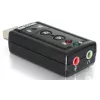 DeLOCK USB zvukový adaptér 7.1 - zvuková karta - stereo - USB (61645)