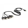 DeLock USB2.0 > 4 x sériový adaptér - sériový adaptér - USB - RS-232 x 4 (61887)