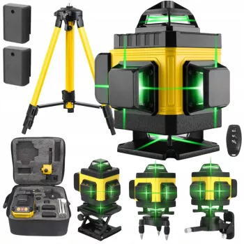 Extralink laserová vodováha krížová sada 4D so statívom