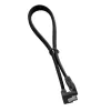 CableMod ModMesh SATA-3 kábel s pravouhlým konektorom 30 cm - čierny