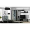 Cama komoda 120 cm SOHO S7 sivá/sivá lesklá