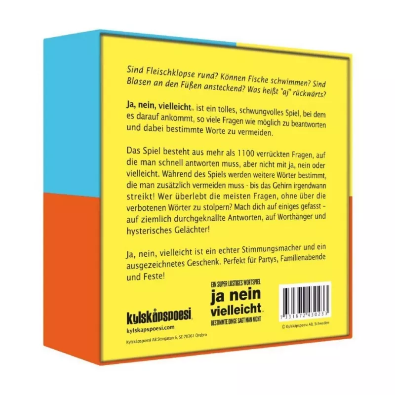 Ja nein vielleicht - Some Things Should Not Be Said, párty hra