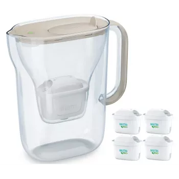 Filtračná kanvica na vodu BRITA Style Essential 2,4 L so 4 pieskovými kartušami