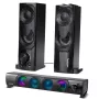 2v1 PC reproduktor Soundbar pre počítač s RGB LED podsvietením, stereo, gaming, USB 2 x 3W AUX 3,5 mm