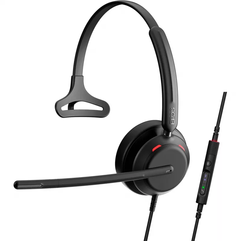 Epos IMPACT 730T, mono headset, káblový, certifikovaný pre MS Teams, 3 digitálne mikrofóny, Super-Wideband technológia
