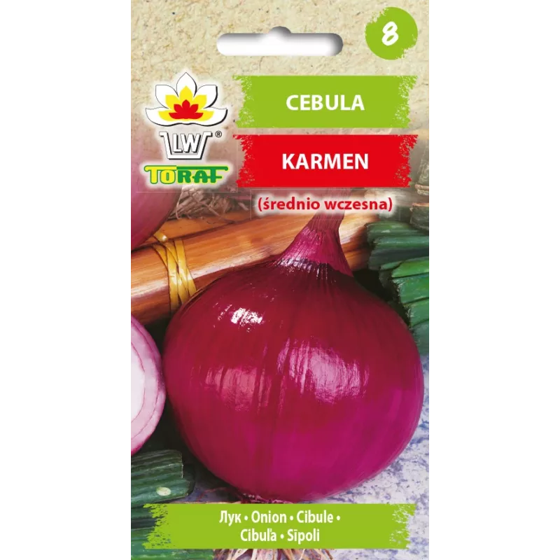 Cibuľa Karmen Toraf zeleninové semená, 3g balenie
