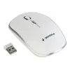 Bezdrôtová myš GEMBIRD MUSW-4B-01-W, obojručná, optická 1600 DPI, 4 tlačidlá, RF Wireless, biela