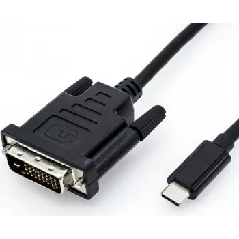 Videokábel adaptér ROLINE 11.04.5831 USB Type-C na DVI 2m čierny