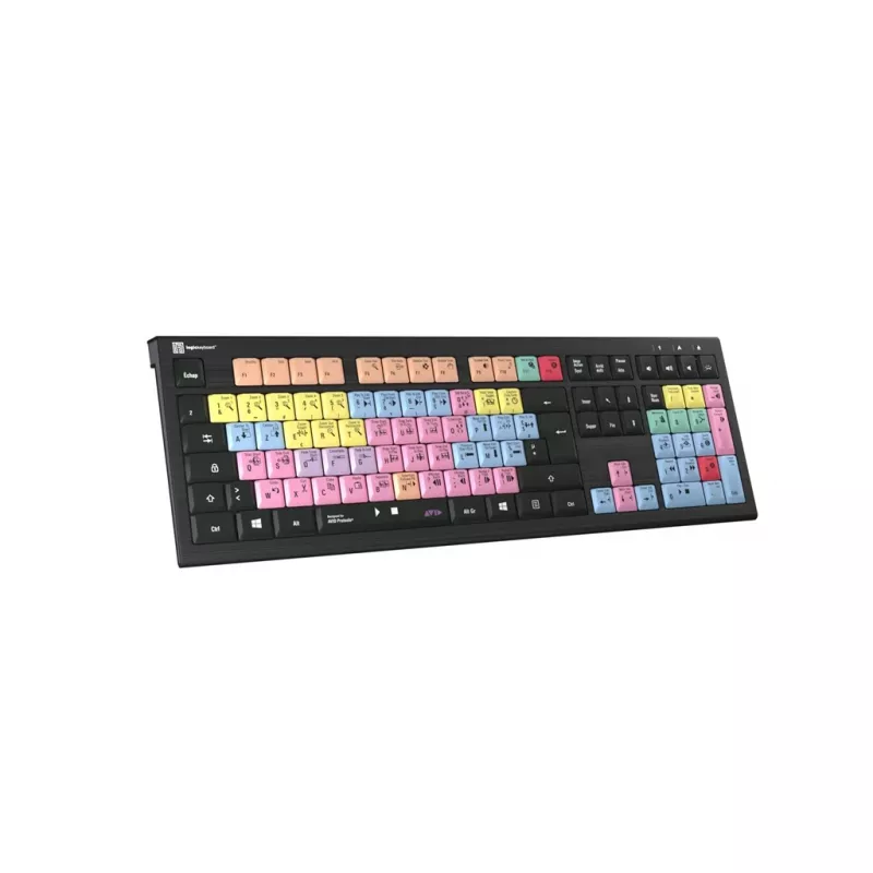 Logickeyboard ASTRA 2 USB AZERTY angličtina čierna full-size klávesnica