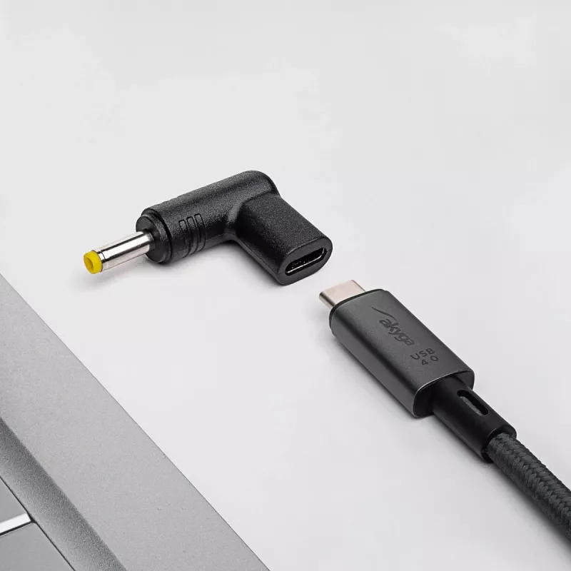 Nabíjací adaptér Akyga AK-ND-C04 USB-C na DC 4,0 x 1,7 mm pre notebooky, 18,5-20 V, 100 W, pre Lenovo
