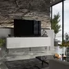 RTV skriňa ABI 4D 200x38x62 biela matná