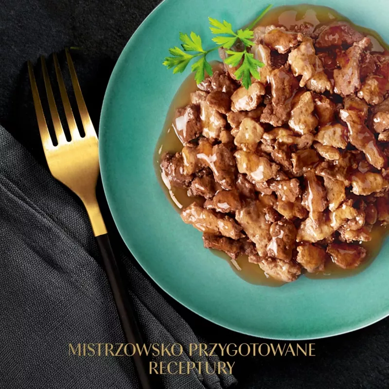 Mokré krmivo pre mačky Sheba Moist, vrecúško 12×85 g (1020 g), kurča a jahňacina, dospelé