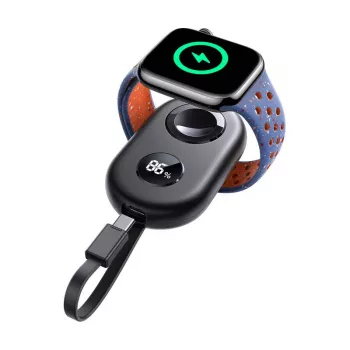 Bezdrôtová indukčná nabíjačka Joyroom JR-W09 3W s USB-C káblom pre Apple Watch, čierna