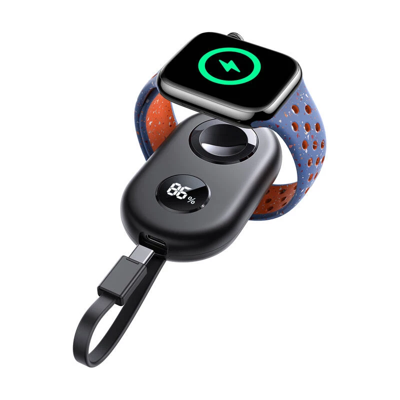 Bezdrôtová indukčná nabíjačka Joyroom JR-W09 3W s USB-C káblom pre Apple Watch, čierna