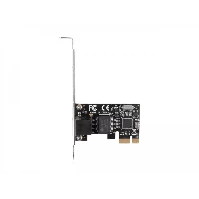 Interná Ethernet sieťová karta LANBERG PCE-1GB-201, PCI Express, 1× RJ-45 Gigabit (1000 Mbit/s), čierna