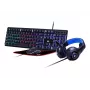 Herná klávesnica s myšou GEMBIRD GGS-UMGL4-02 — Full-Size USB QWERTY US-anglická, čierna, LED podsvietenie