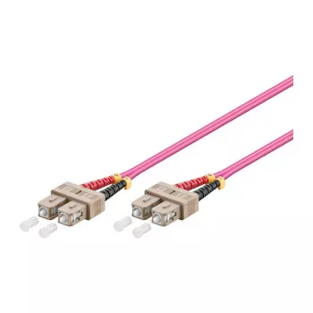 GoodConnections patch kábel LWL duplex OM4 (multimode, 50/125) SC/SC, LSZH, reverzibilná polarita, 0,5 m,
