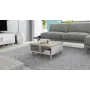 Cama LOTTA 60 konferenčný stolík biely/Sonoma dub