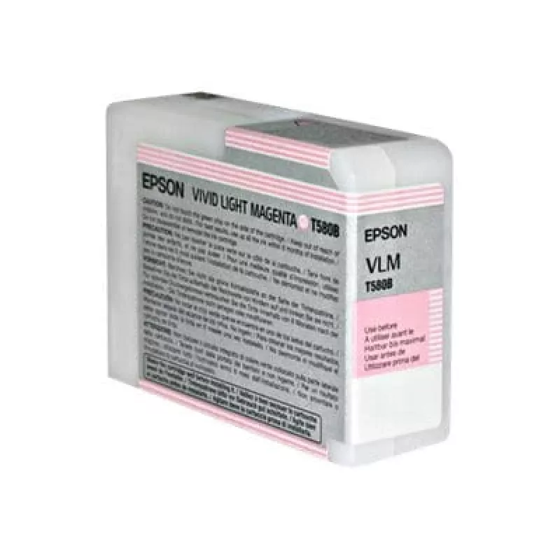 Epson Singlepack Vivid Light Magenta T580B00, Vivid light Magenta, pigmentový atrament, 80 ml, 1 ks