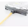 SATA dátový kábel ShiverPeaks BS78246-0.5Y 6 Gb/s, žltý, 0,5 m